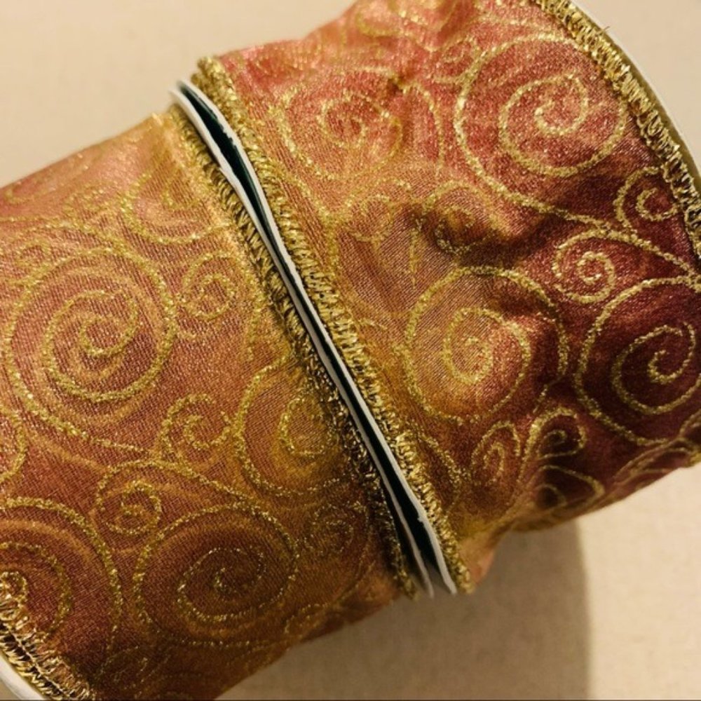 Trim A Tree | Ribbon | Burgundy Opulence Organza Shaded